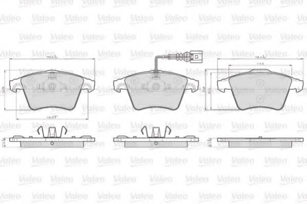 Тормозные колодки VALEO 872746