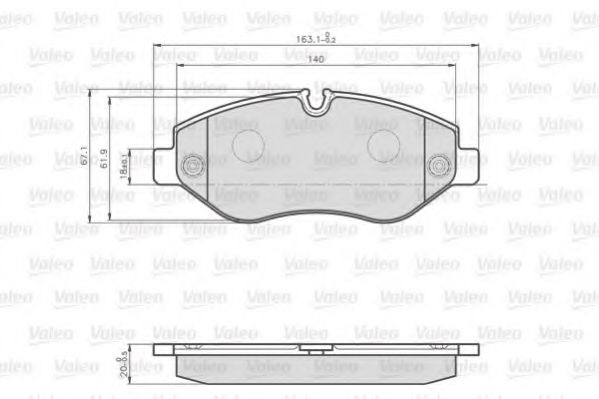 Тормозные колодки VALEO 872192