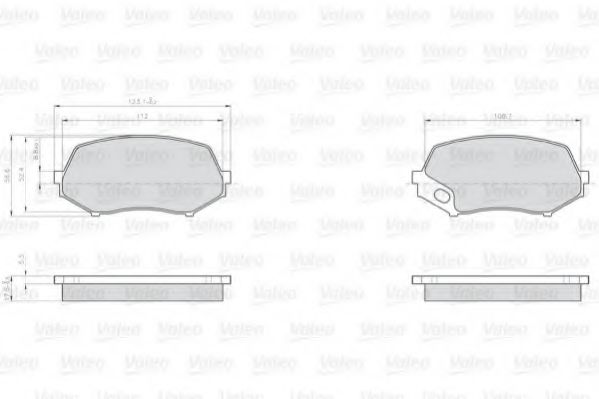 Тормозные колодки VALEO 872240