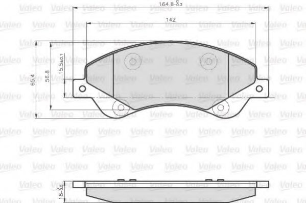 Тормозные колодки VALEO 872818