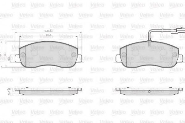 Тормозные колодки VALEO 872147
