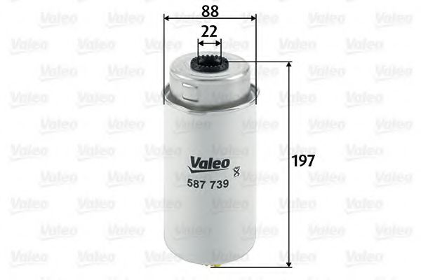 Топливный фильтр VALEO 587739