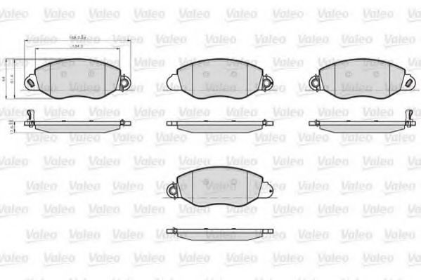 Тормозные колодки VALEO 872577