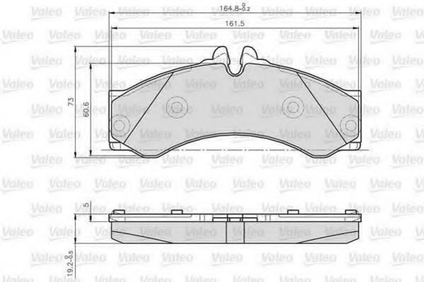 Тормозные колодки VALEO 873153