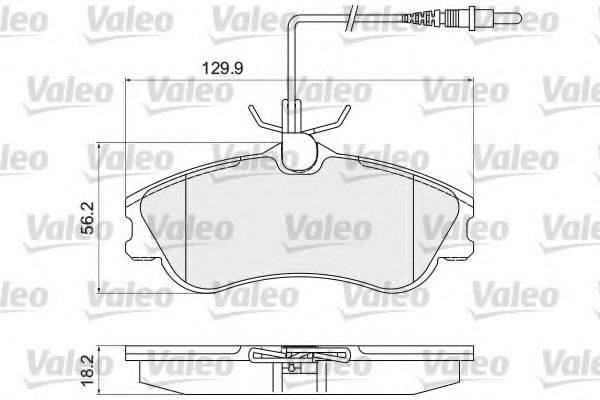 Тормозные колодки VALEO 872124