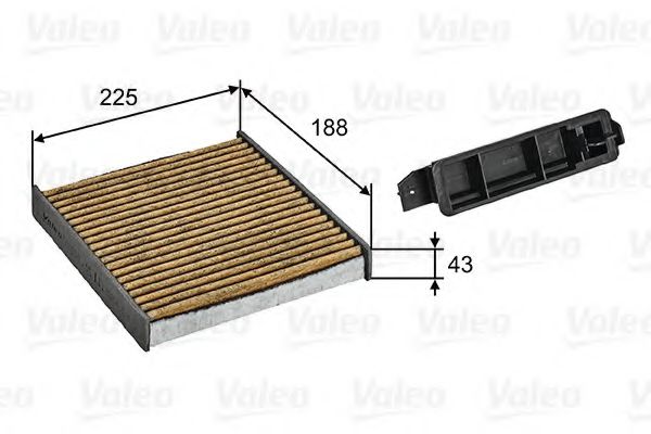 Фильтр салона VALEO 701030 CLIMFILTER SUPREME