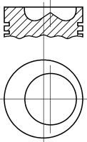 Поршень NÜRAL 87-314600-10