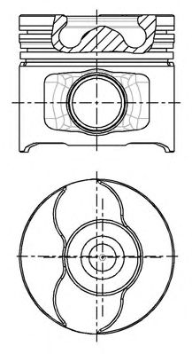 Поршень NÜRAL 87-124008-30