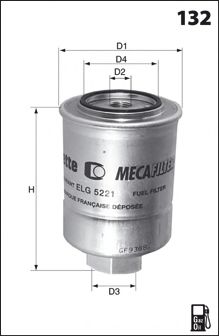 Топливный фильтр MECAFILTER ELG5221 MECAFILTER
