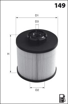 Топливный фильтр MECAFILTER ELG5396 MECAFILTER