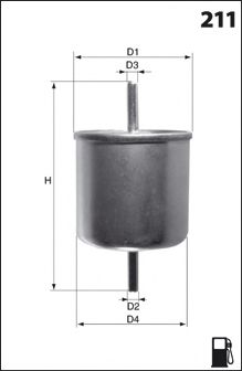 Топливный фильтр MECAFILTER ELE6008 MECAFILTER