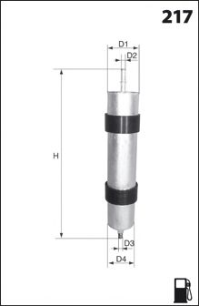 Топливный фильтр MECAFILTER ELE6026 MECAFILTER
