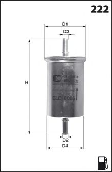 Топливный фильтр MECAFILTER ELE6005 MECAFILTER