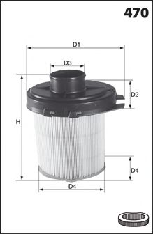 Воздушный фильтр MECAFILTER EL1820 MECAFILTER