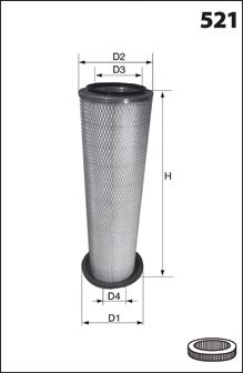 Воздушный фильтр MECAFILTER FA3507 MECAFILTER