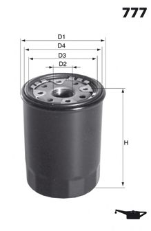 Масляный фильтр MECAFILTER ELH4256 MECAFILTER