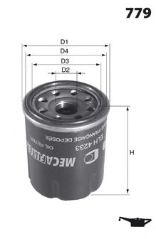 Масляный фильтр MECAFILTER ELH4259 MECAFILTER