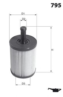 Масляный фильтр MECAFILTER ELH4307 MECAFILTER
