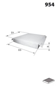 Фильтр салона MECAFILTER EKR7001 MECAFILTER