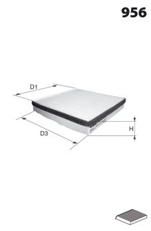 Фильтр салона MECAFILTER EKR7003 MECAFILTER