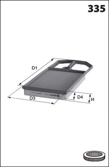 Воздушный фильтр MECAFILTER ELP9079 MECAFILTER