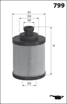 Масляный фильтр MECAFILTER ELH4417 MECAFILTER
