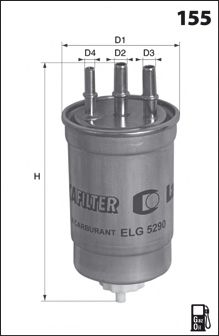 Топливный фильтр MECAFILTER ELG5328 MECAFILTER