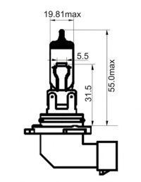 Лампа фары SCT 203003
