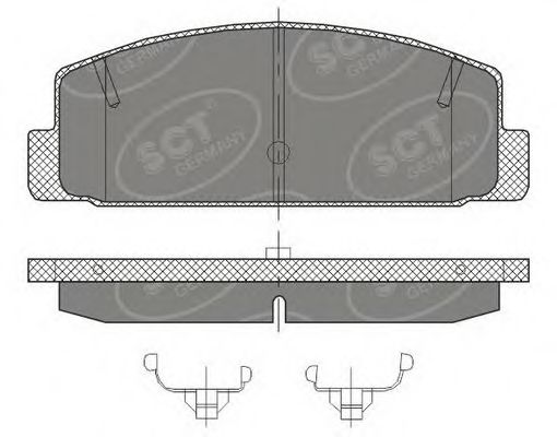 Тормозные колодки SCT SP 453 PR