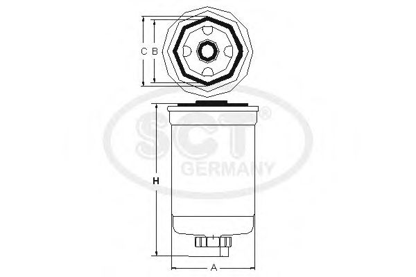 Топливный фильтр SCT ST 6030