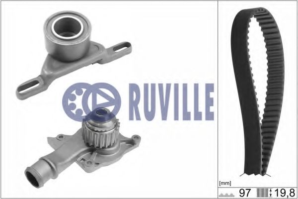 Помпа + комплект ГРМ RUVILLE 55202701