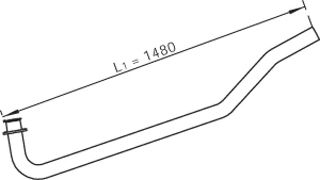 Труба выхлопного газа DINEX 47171