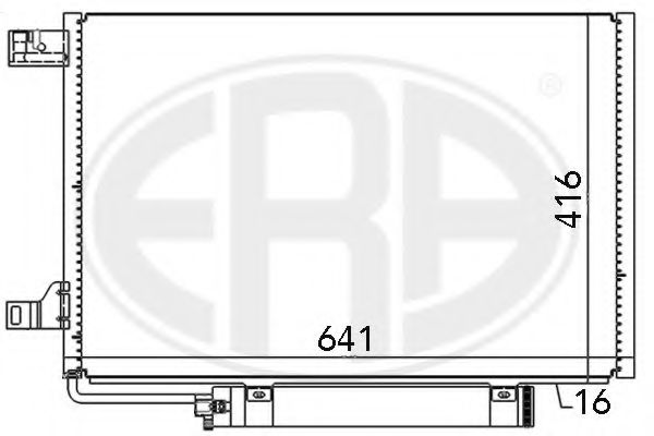 Радіатор кондиціонера ERA 667006