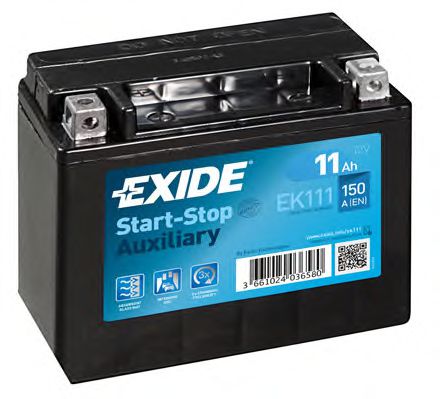 Стартерная аккумуляторная батарея EXIDE EK111