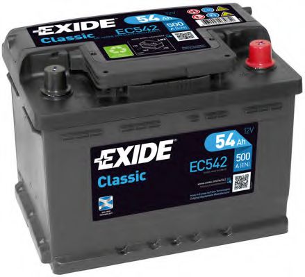 Стартерная аккумуляторная батарея EXIDE EC542 CLASSIC *