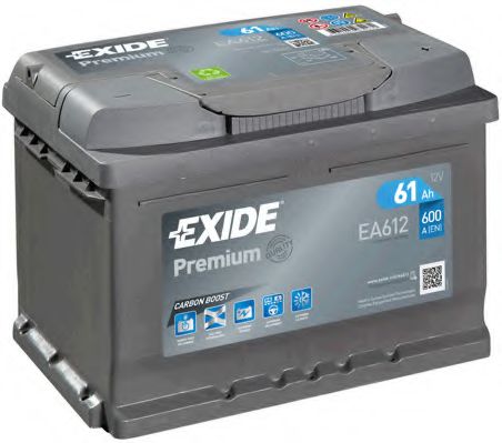 Стартерная аккумуляторная батарея EXIDE EA612 PREMIUM ***