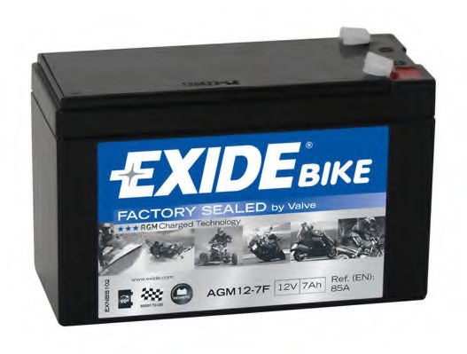Стартерная аккумуляторная батарея EXIDE AGM12-7F