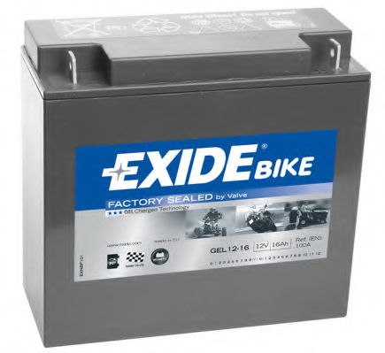Стартерная аккумуляторная батарея EXIDE GEL12-16