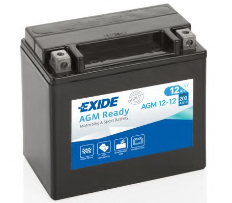 Стартерная аккумуляторная батарея EXIDE AGM12-12