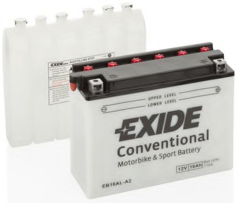 Стартерная аккумуляторная батарея EXIDE EB16AL-A2 EXIDE Conventional