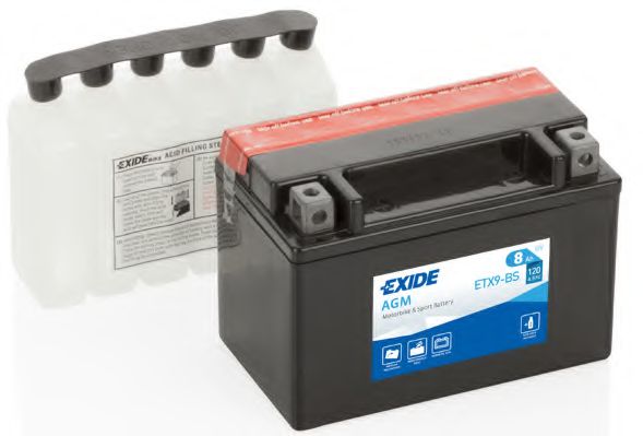 Стартерная аккумуляторная батарея EXIDE ETX9-BS