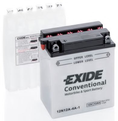 Стартерная аккумуляторная батарея EXIDE 12N12A-4A-1 EXIDE Conventional