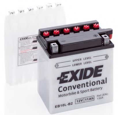 Стартерная аккумуляторная батарея EXIDE EB10L-B2 EXIDE Conventional