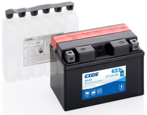 Стартерная аккумуляторная батарея EXIDE ET12A-BS