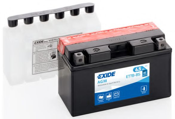 Стартерная аккумуляторная батарея EXIDE ET7B-BS