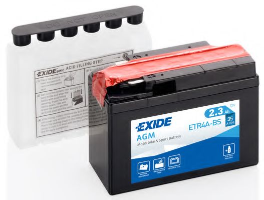 Стартерная аккумуляторная батарея EXIDE ETR4A-BS