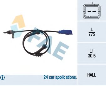 Датчик вращения колеса FAE 78013