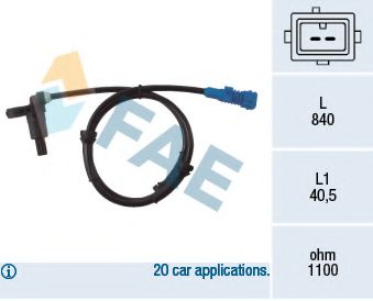 Датчик вращения колеса FAE 78022