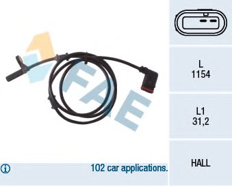 Датчик вращения колеса FAE 78028