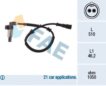 Датчик вращения колеса FAE 78002